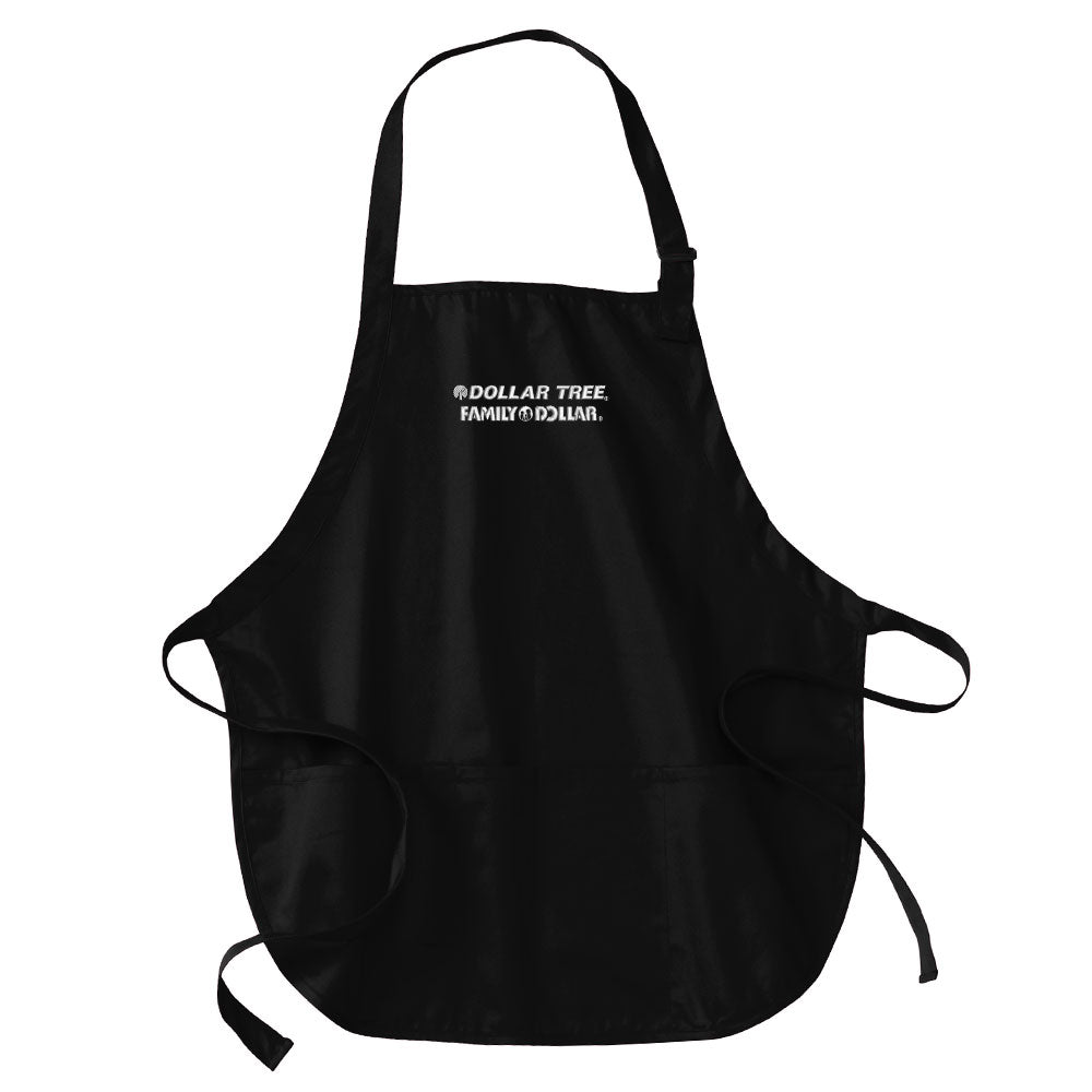 Medium-Length Apron with Pouch Pockets